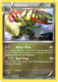 BW Black Star Promos Haxorus Pokémon card